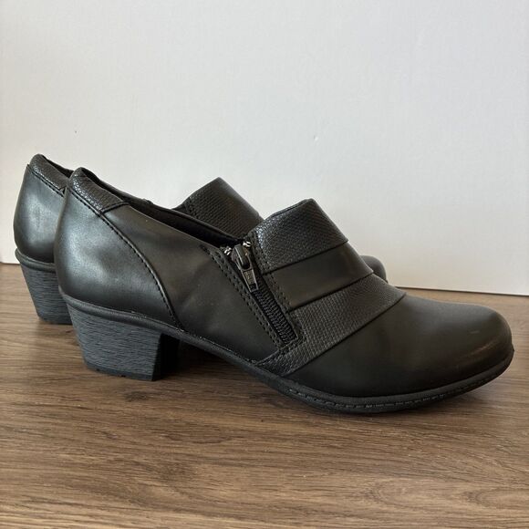 NWoT EARTH ORIGINS "Melva" Women Size 9.5, Black Bootie Small Heel Comfort - Picture 7 of 9
